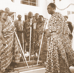 Nkrumah et les membres de son cabinet le 6 mars 1957 